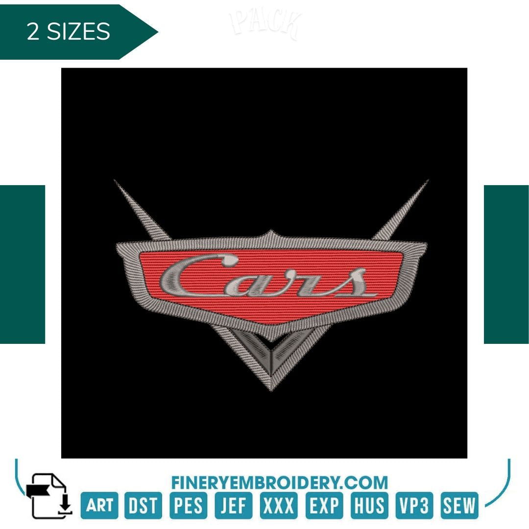 Pixar's Cars Logo Embroidery Design - FineryEmbroidery